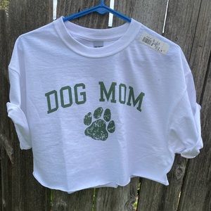 Dog Mom crop top tshirt